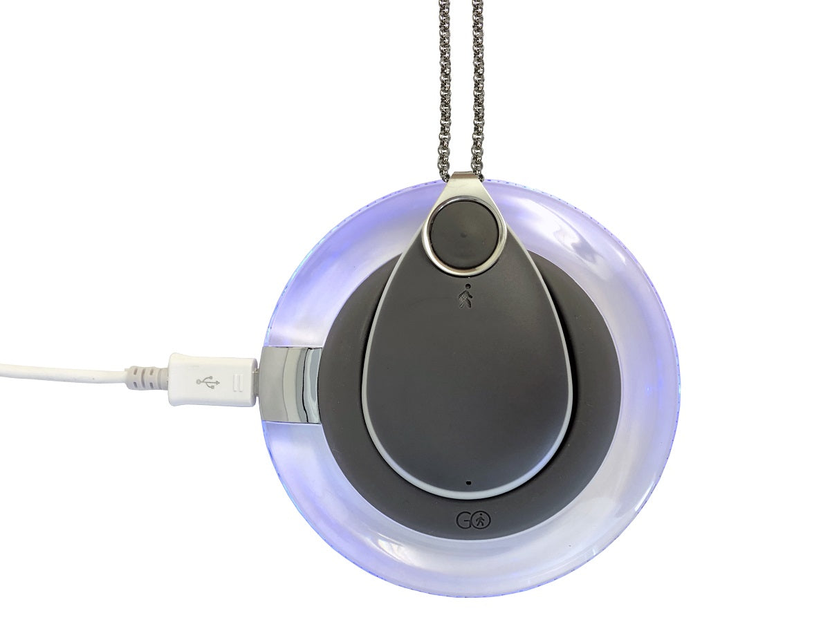 Chiptech GO Pendant with Medequip Connect 24hr Monitored Telecare Service - Grey